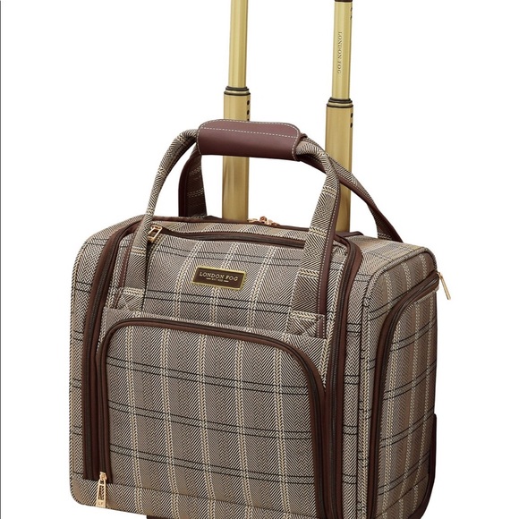 London Fog Other - London Fog Brentwood II 15" 2-Wheel Under The Seat Bag in Cappuccino